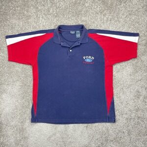 Vintage Y2K Ford Racing Polo Shirt Large